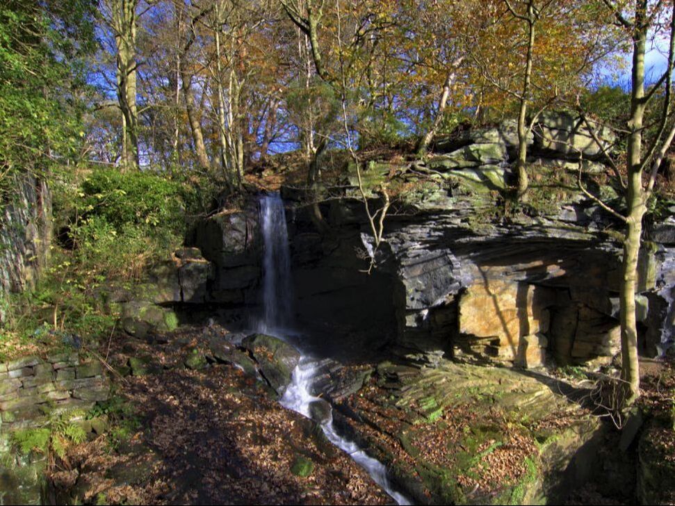 Lumsdale, Matlock, Derbyshire, Peak District, waterfall, mill, industry, heritage, history