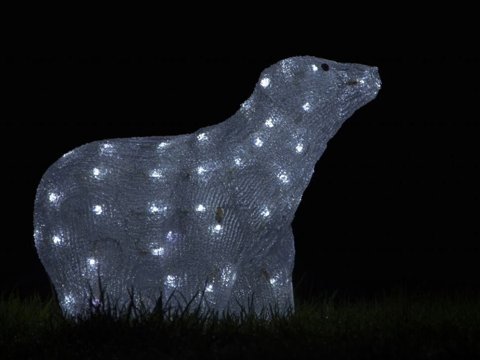 Illuminated polar bear decoration
