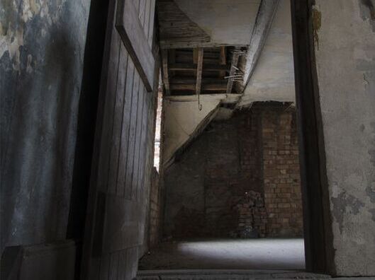 doorway into derelict room