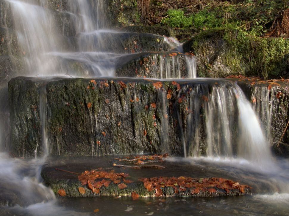 Lumsdale waterfall, Matlock Derbyshire