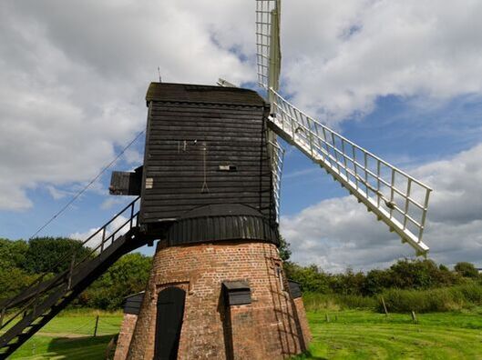 historic post-style windmill