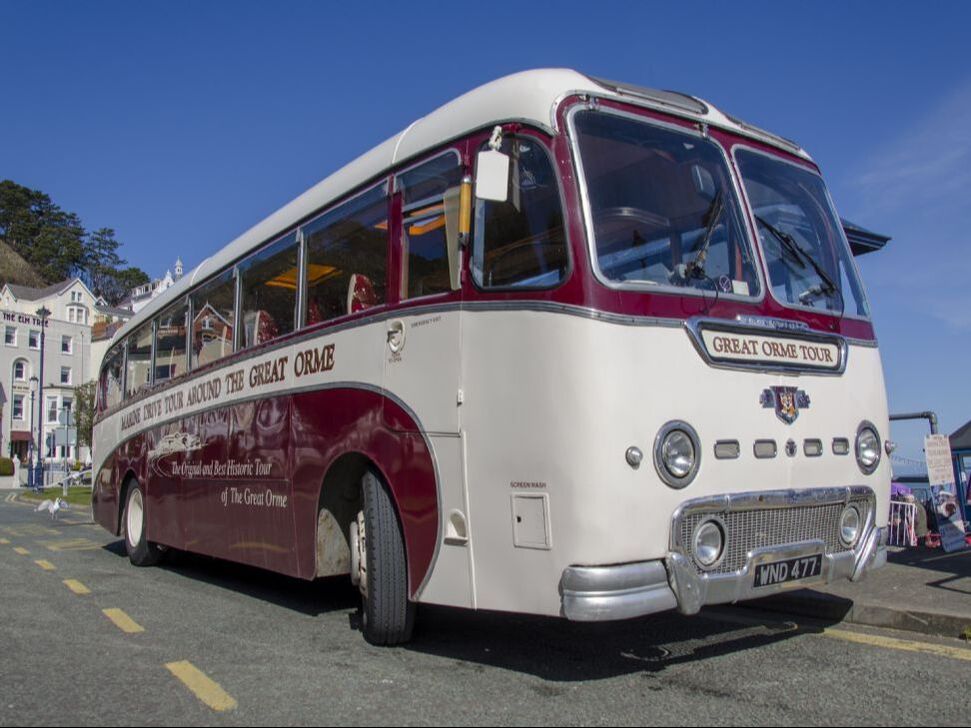 vintage bus, Great Orme, Llandudno