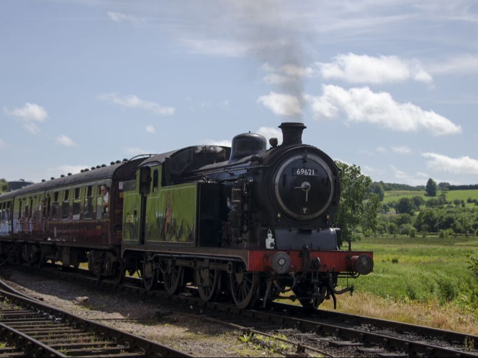 steam train at Cheddleton