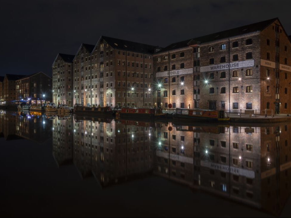 Gloucester Docks by night