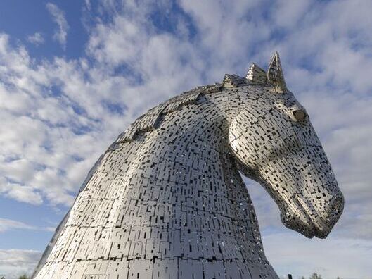 Kelpies sculpture Falkirk Scotland