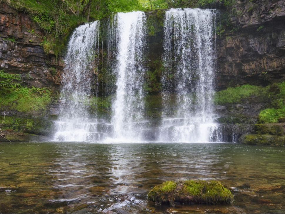 waterfall in wales
